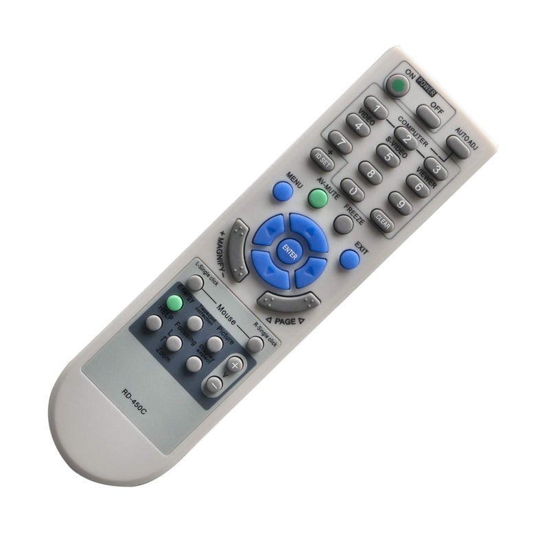 WINFLIKE RD-450C Remote Control Replace for NEC Projector NP100, NP110, NP110+, NP115, NP115+ NP1200, NP210, NP210+, NP215, NP216 NP2200, NP300, NP300+, NP305, NP305+ NP310, NP310+. NP3200,RMT-PJ31 - Image 3